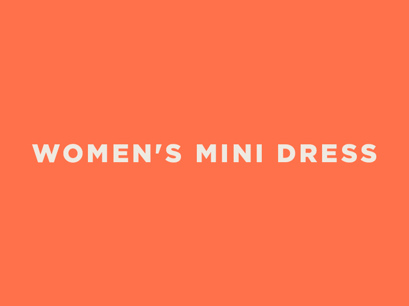 Women's Collection Mini Dress