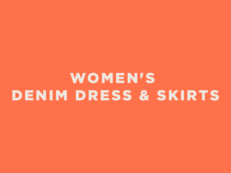 Women's Collection Denim Dress & Skirts