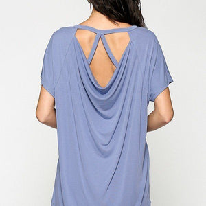 Scoop Neckline Cupro Solid Top