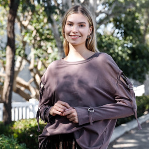 Cocoa Long Sleeve Cut-out Sweater