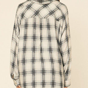 Oversized Loose Fit Plaid Shirt