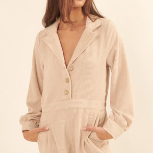 Woven Corduroy Romper