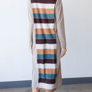 Colorblock Striped Dress