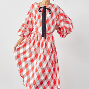 Balloon Sleeves Very Over Fit Pocketed Dress