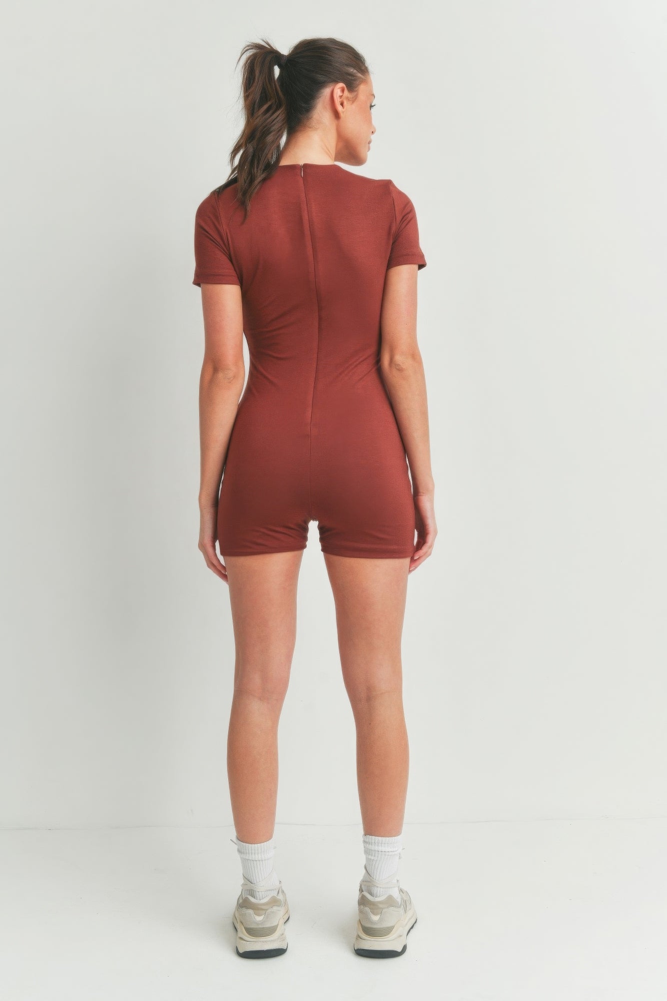 Cayenne Solid Color Bodycon Jumpsuit