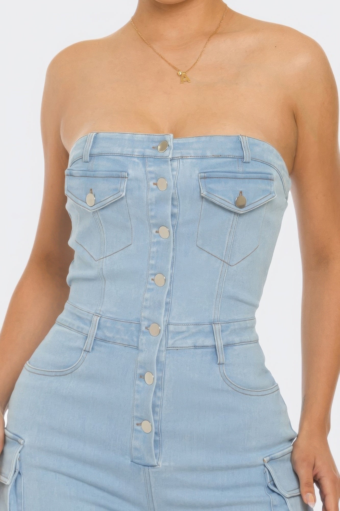 Denim Jumpsuit - Stylish & Comfortable Stretch Design