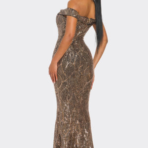 Sirene Sequins Maxi Dress